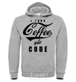 Men`s hoodie Low charge needs coffee black фото