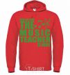 Men`s hoodie Music teacher is here bright-red фото