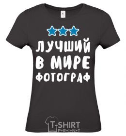 Women's T-shirt The world's best photographer black фото