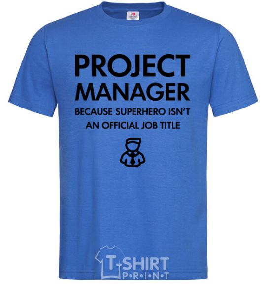 Men's T-Shirt Project manager royal-blue фото