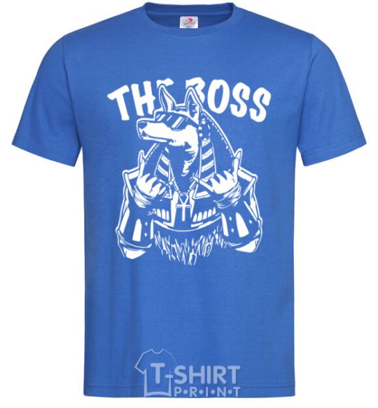 Men's T-Shirt The boss Egypt style royal-blue фото