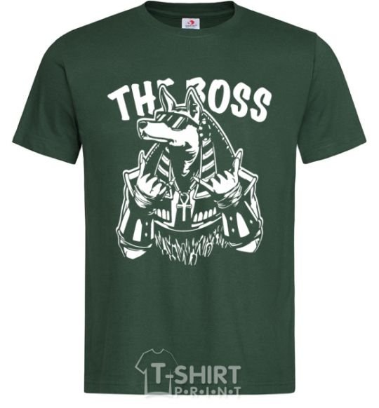 Men's T-Shirt The boss Egypt style bottle-green фото