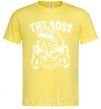 Men's T-Shirt The boss Egypt style cornsilk фото