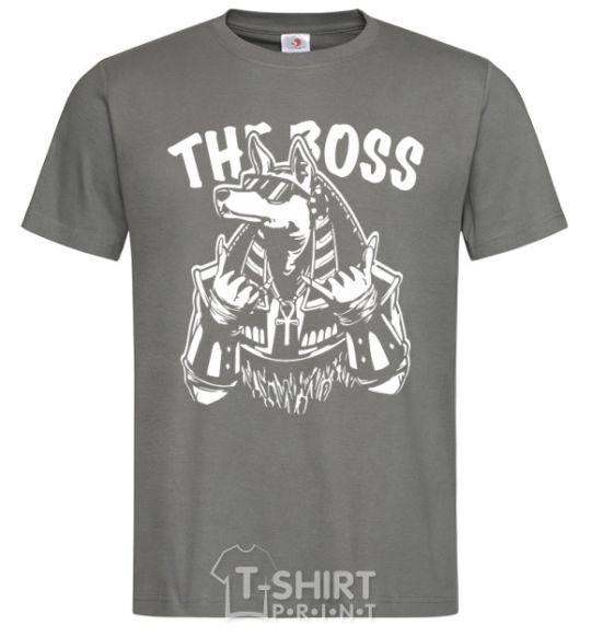 Men's T-Shirt The boss Egypt style dark-grey фото