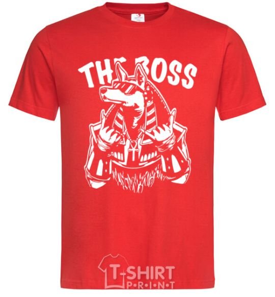 Men's T-Shirt The boss Egypt style red фото