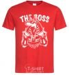 Men's T-Shirt The boss Egypt style red фото