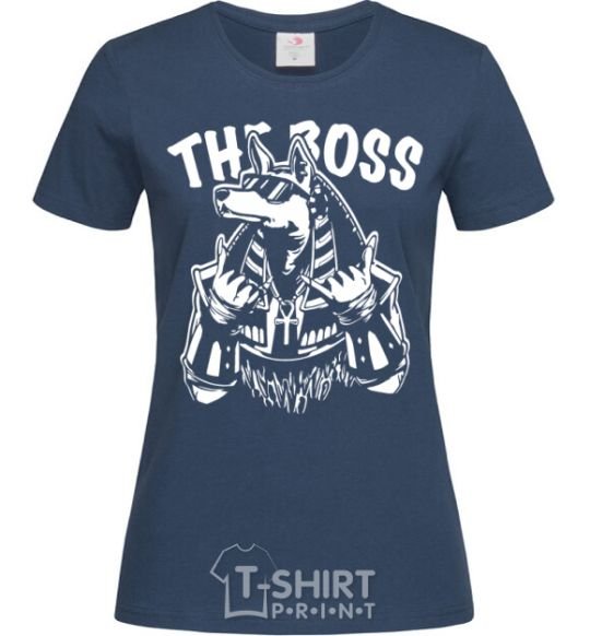 Women's T-shirt The boss Egypt style navy-blue фото