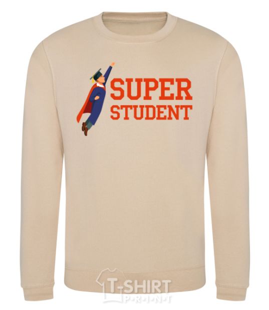 Sweatshirt Super student sand фото