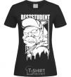 Women's T-shirt Best student monkey black фото