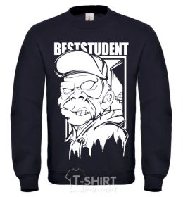Sweatshirt Best student monkey black фото