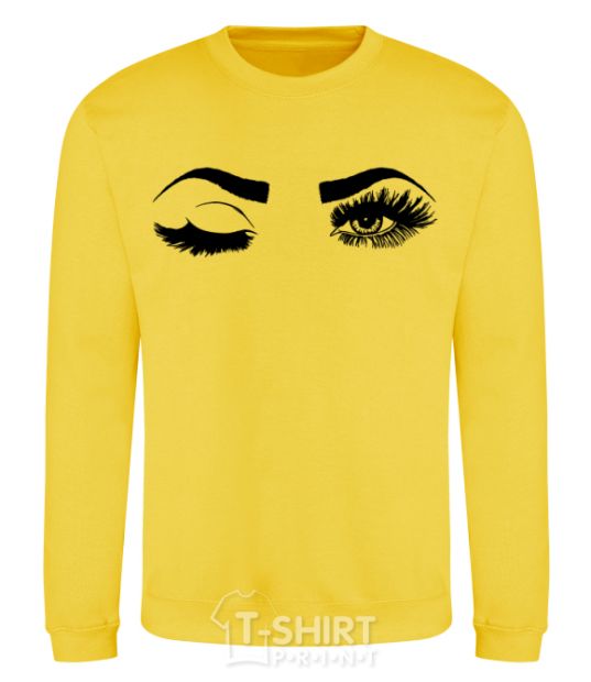 Sweatshirt Wink yellow фото