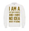 Sweatshirt I'm a software engineer White фото