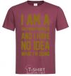 Men's T-Shirt I'm a software engineer burgundy фото