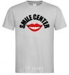 Men's T-Shirt Smile center grey фото