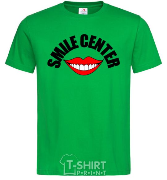 Men's T-Shirt Smile center kelly-green фото