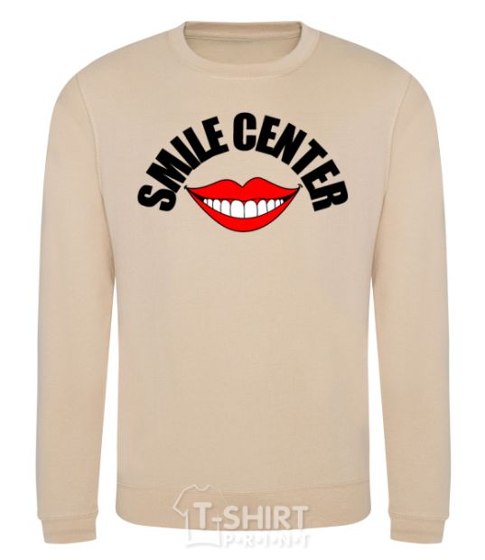 Sweatshirt Smile center sand фото