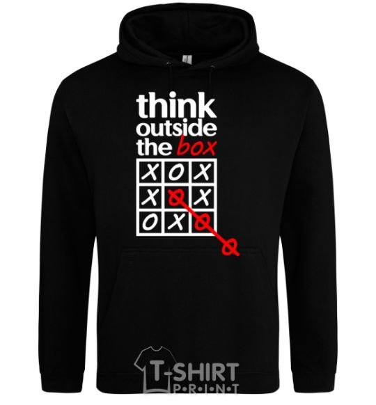 Men`s hoodie Think outside the box black фото