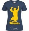 Women's T-shirt Thanks Wikipedia navy-blue фото