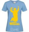 Women's T-shirt Thanks Wikipedia sky-blue фото