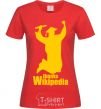 Women's T-shirt Thanks Wikipedia red фото