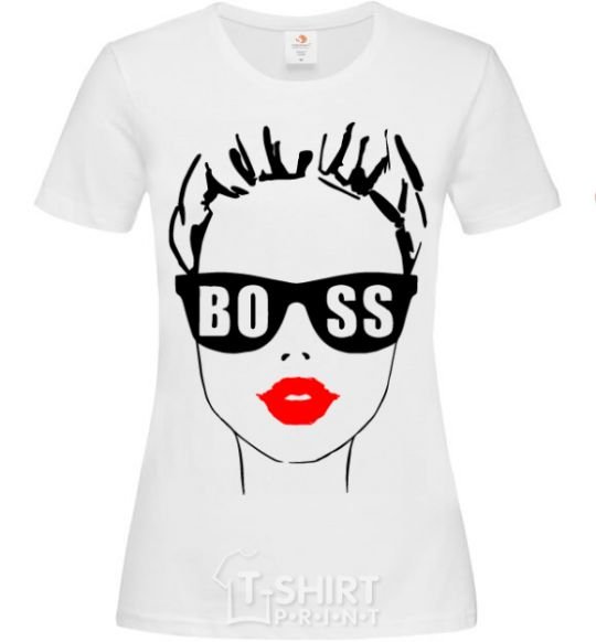 Женская футболка Lady boss Белый фото