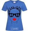 Женская футболка Lady boss Ярко-синий фото