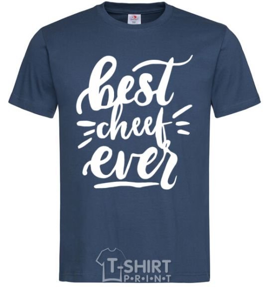 Men's T-Shirt Best cheef ever navy-blue фото