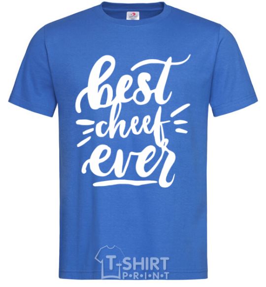 Men's T-Shirt Best cheef ever royal-blue фото