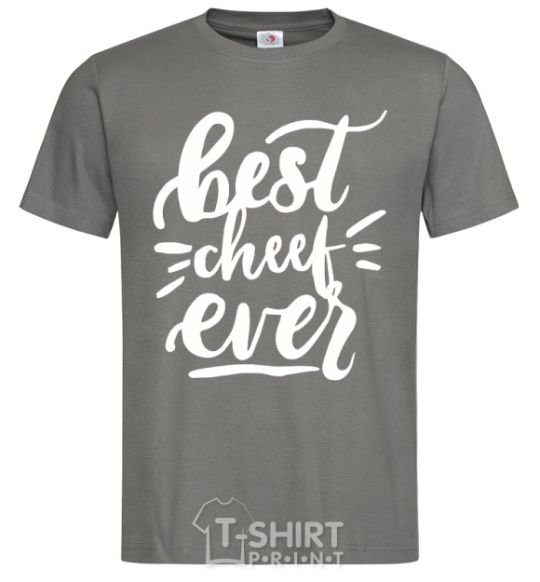 Men's T-Shirt Best cheef ever dark-grey фото