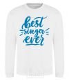 Sweatshirt Best singer ever White фото