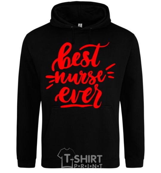 Men`s hoodie Best nurse ever black фото