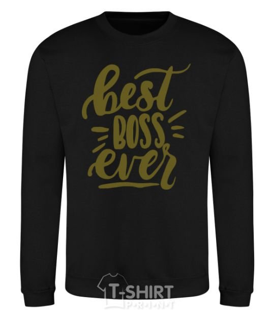 Sweatshirt Best boss ever black фото