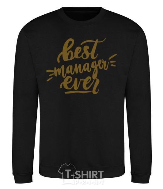 Sweatshirt Best manager ever black фото