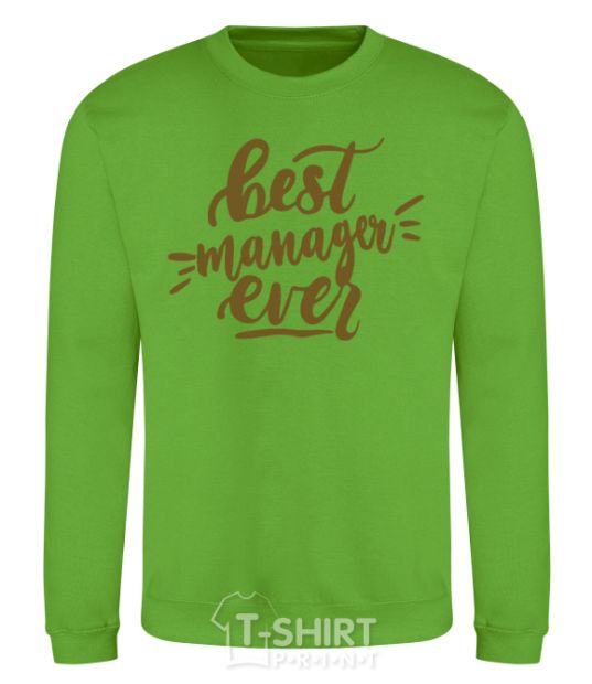 Sweatshirt Best manager ever orchid-green фото