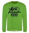 Sweatshirt Best photographer ever orchid-green фото