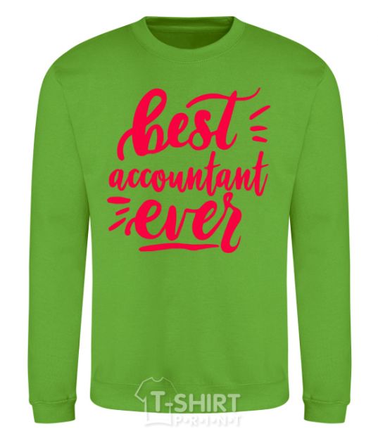 Sweatshirt Best accountent ever orchid-green фото