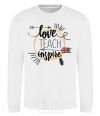 Sweatshirt Love teach inspire White фото