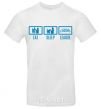 Men's T-Shirt Eat sleep league White фото