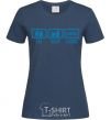 Women's T-shirt Eat sleep league navy-blue фото