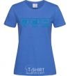 Women's T-shirt Eat sleep league royal-blue фото