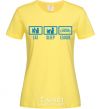 Women's T-shirt Eat sleep league cornsilk фото