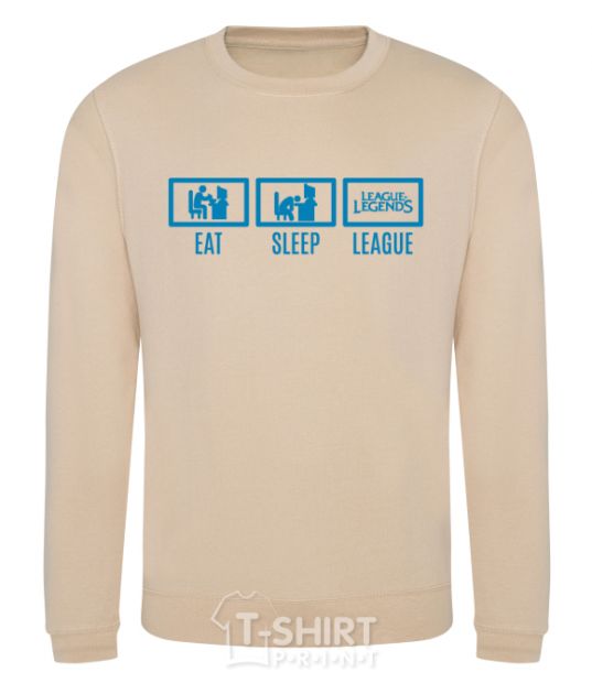 Sweatshirt Eat sleep league sand фото