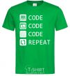 Men's T-Shirt Code code code repeat kelly-green фото