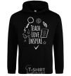 Men`s hoodie Teach love inspire black фото