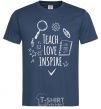 Мужская футболка Teach love inspire Темно-синий фото