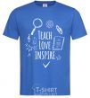 Мужская футболка Teach love inspire Ярко-синий фото