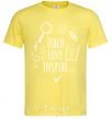 Мужская футболка Teach love inspire Лимонный фото