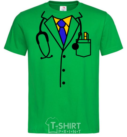 Мужская футболка Терапевт Зеленый фото
