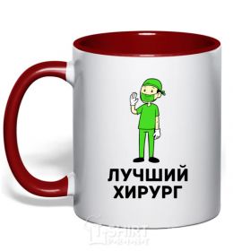 Mug with a colored handle