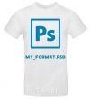 Men's T-Shirt My format PSD White фото